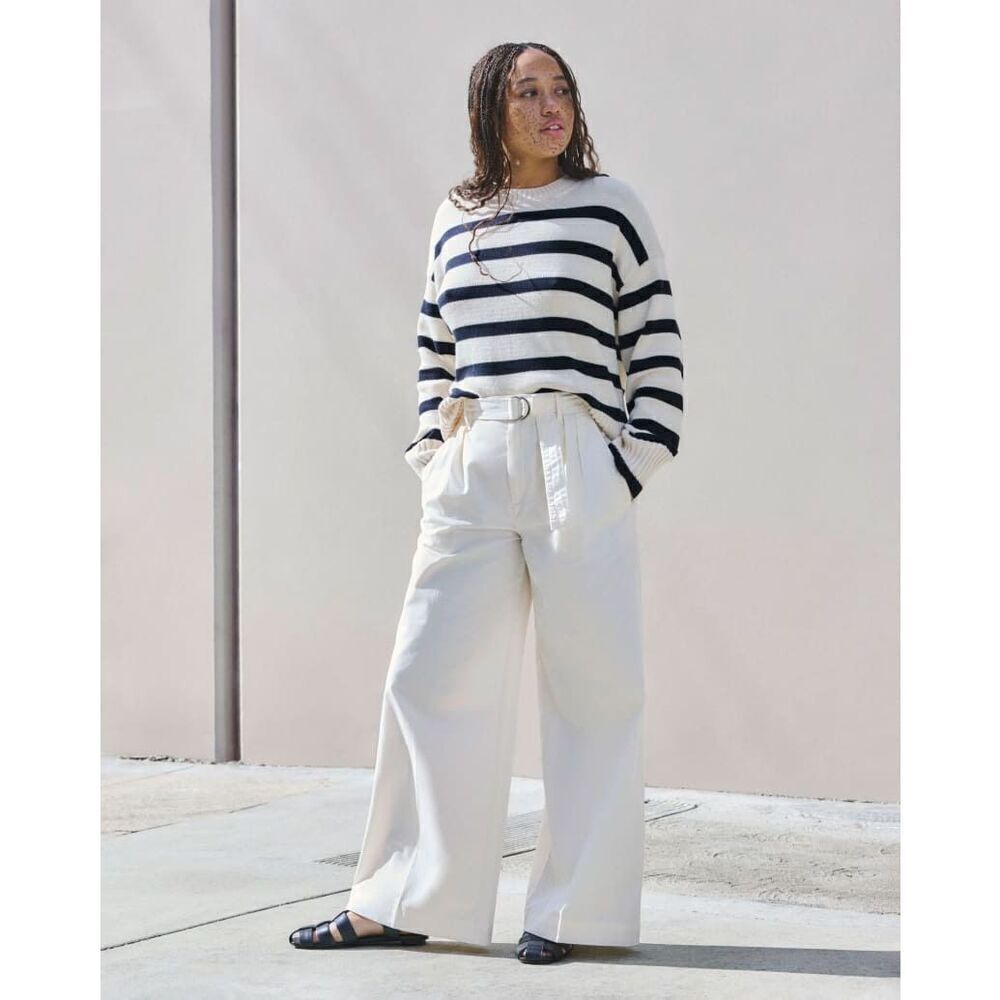 NWT Everlane The Pleated Wide-Leg Chino - Picture 7 of 8